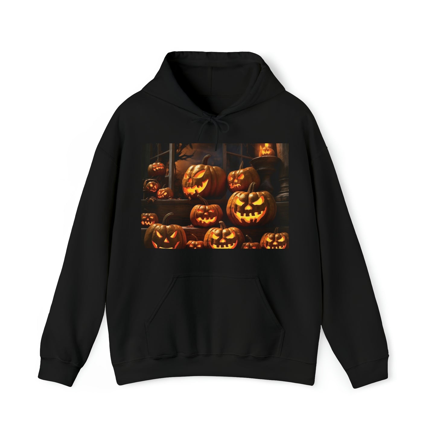 Dance of the Jack-O'-Lanterns Hooded Halloween Sweatshirt, Pumpkin Hoodie, Happy Halloween, Have fun on trick or treat