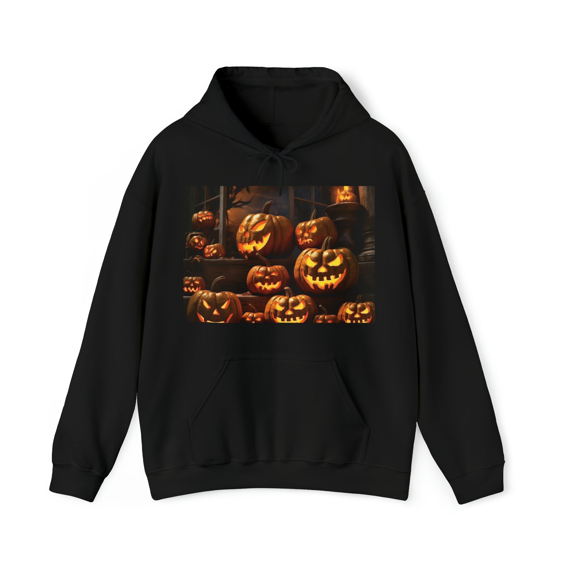 Dance of the Jack-O'-Lanterns Hooded Halloween Sweatshirt, Pumpkin Hoodie, Happy Halloween, Have fun on trick or treat