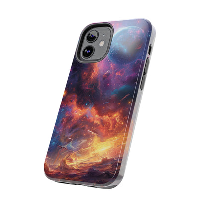 Cosmic Space Phone Case for iPhone - Lightweight, Impact Resistant, Wireless Charging Compatible