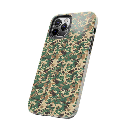 Green Camo Phone Case for iPhone - Lightweight, Impact Resistant, Wireless Charging Compatible