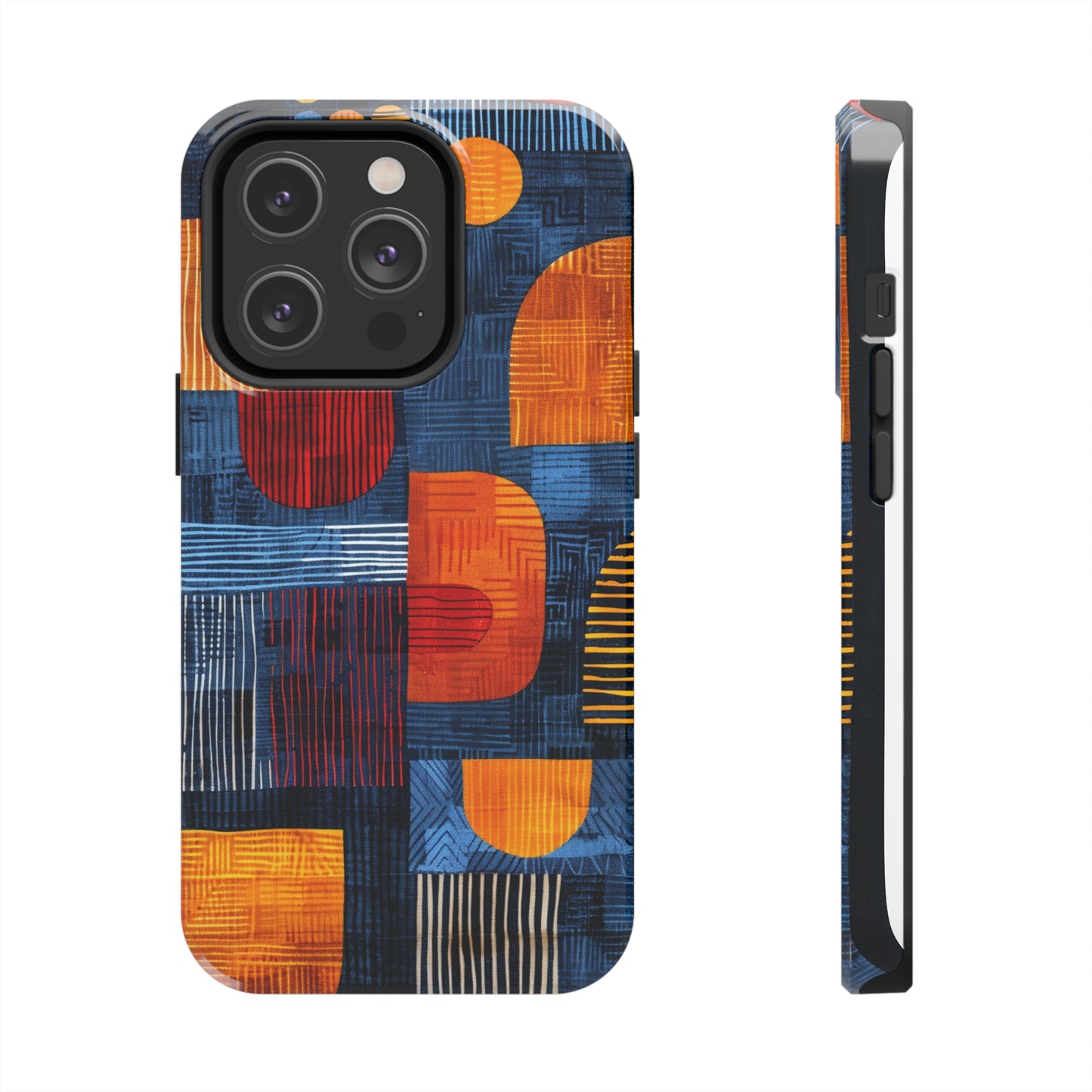 Cultural Tapestry Phone Case 3 for iPhone - Lightweight, Impact Resistant, Wireless Charging Compatible