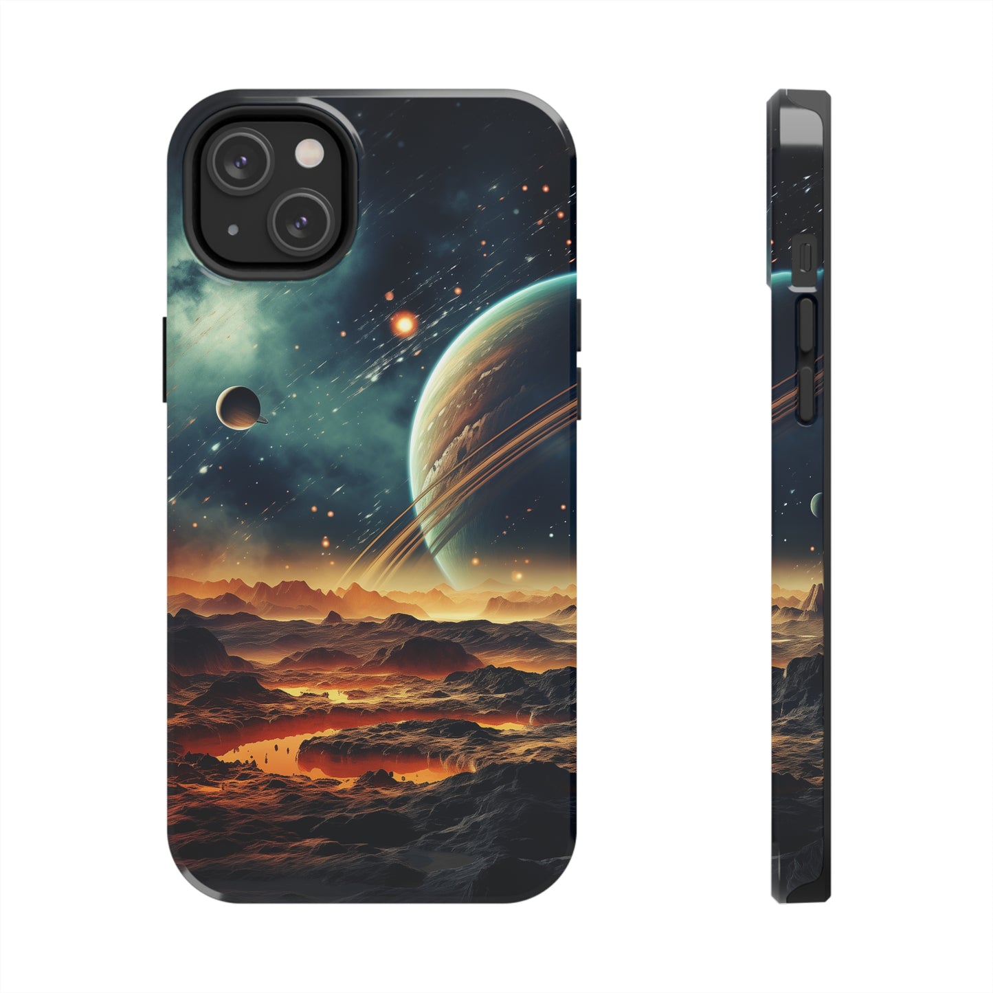 Space Phone Case for iPhone - Lightweight, Impact Resistant, Wireless Charging Compatible