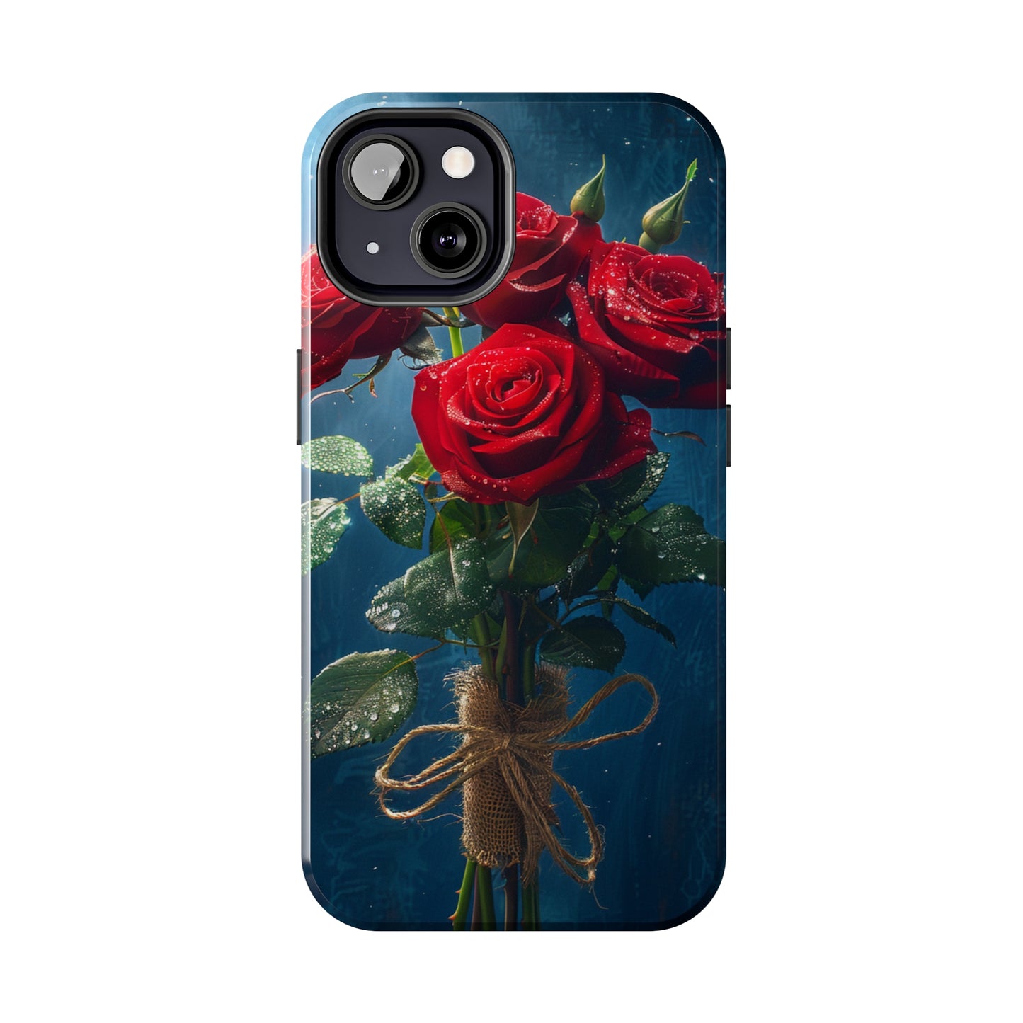 Roses Phone Case for iPhone - Lightweight, Impact Resistant, Wireless Charging Compatible