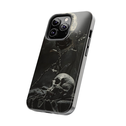 Gothic Elegance Phone Case for iPhone - Lightweight, Impact Resistant, Wireless Charging Compatible