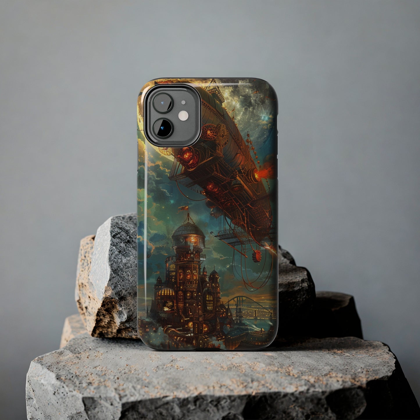 Steampunk Adventures 2 Phone Case for iPhone - Lightweight, Impact Resistant, Wireless Charging Compatible