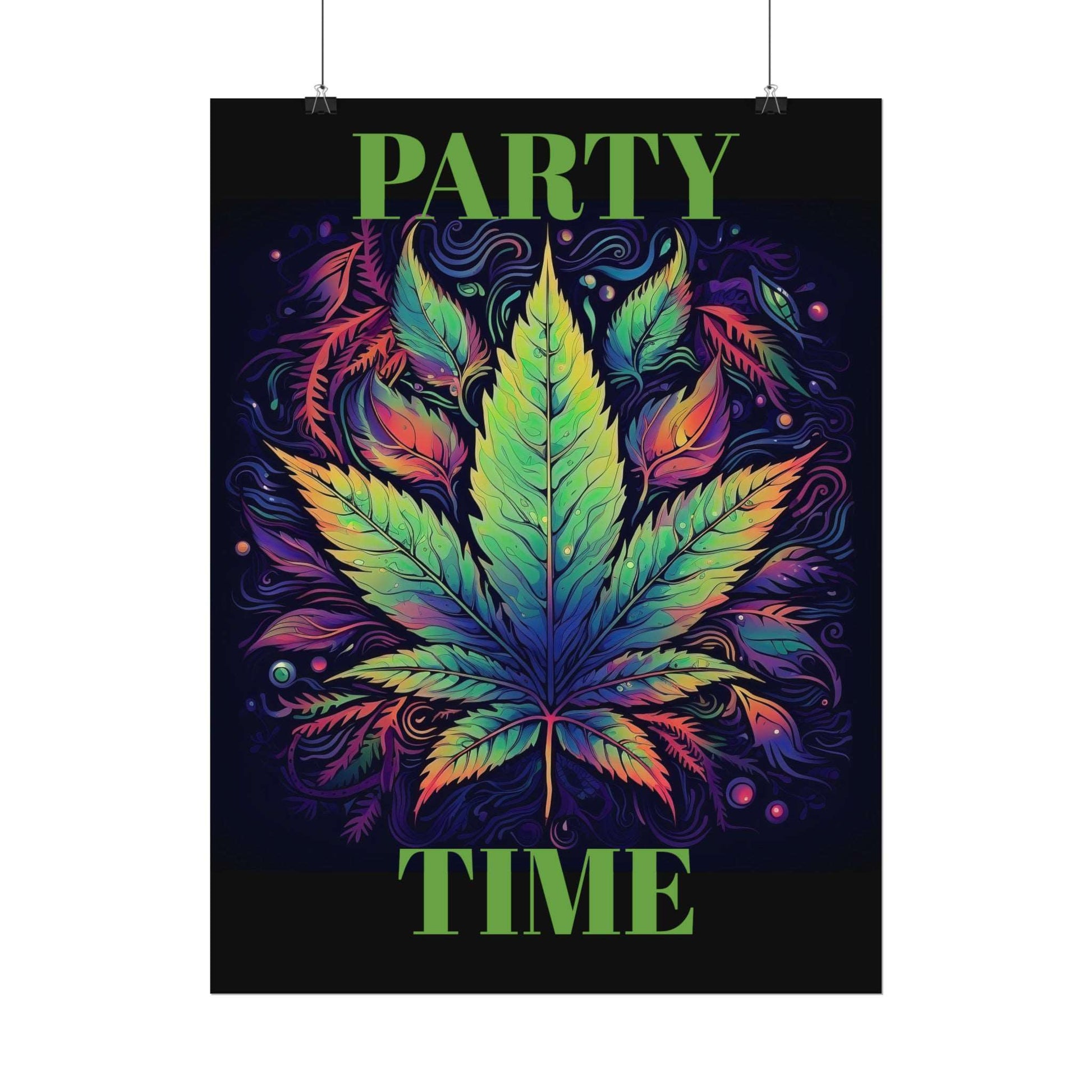 Neon Weed Poster