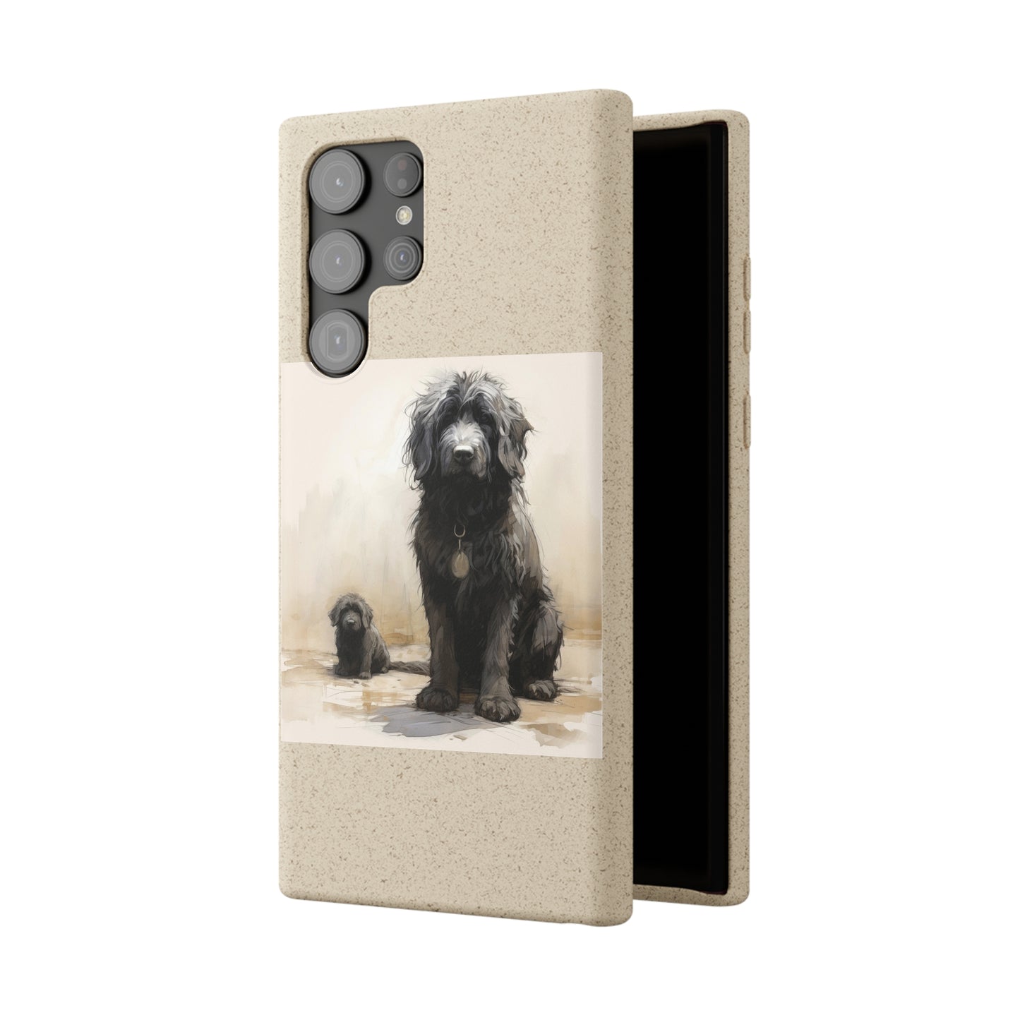 Biodegradable Custom Pet Phone Case, Dog iPhone Case, Doodle Phone Case, Newfypoo, Puppy phone case-AI phone case-AI By AJ