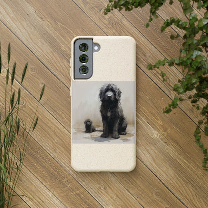 Biodegradable Custom Pet Phone Case, Dog iPhone Case, Doodle Phone Case, Newfypoo, Puppy phone case-AI phone case-AI By AJ