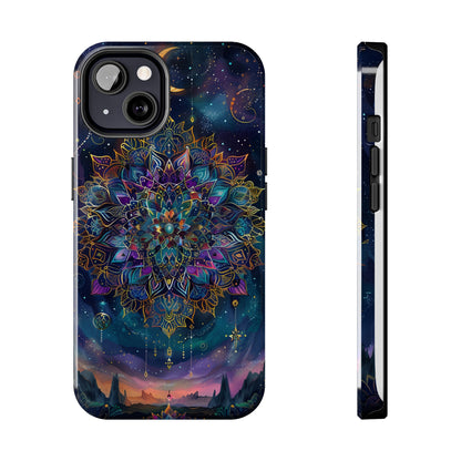 Mandala Pattern Phone Case 3 for iPhone - Lightweight, Impact Resistant, Wireless Charging Compatible