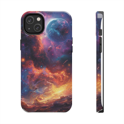 Cosmic Space Phone Case for iPhone - Lightweight, Impact Resistant, Wireless Charging Compatible