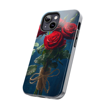 Roses Phone Case for iPhone - Lightweight, Impact Resistant, Wireless Charging Compatible