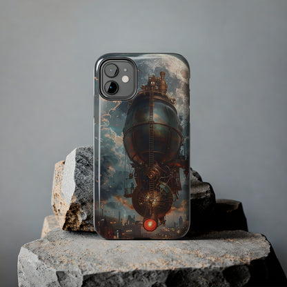 Steampunk Adventure Phone Case for iPhone - Lightweight, Impact Resistant, Wireless Charging Compatible