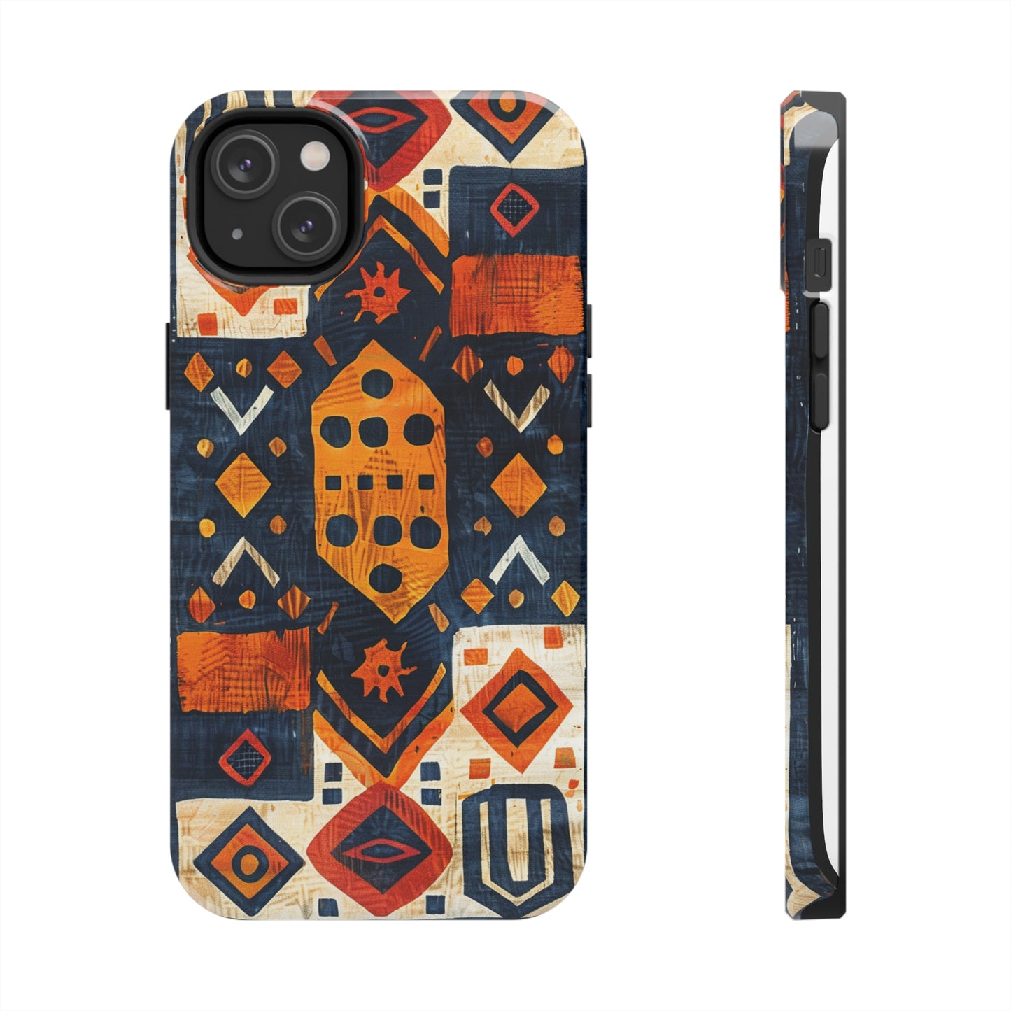 Cultural Tapestry Phone Case for iPhone - Lightweight, Impact Resistant, Wireless Charging Compatible