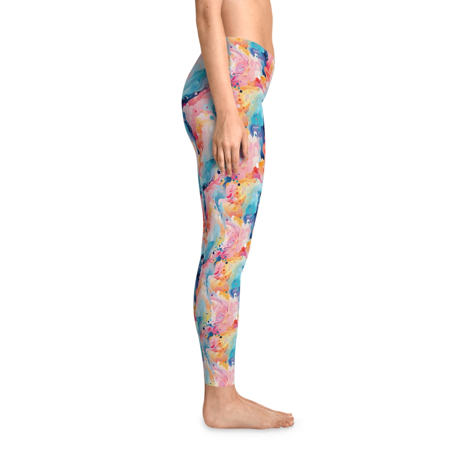 Colorful Hypnotic Leggings - Vibrant Style for Active Women