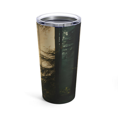 Stainless Steel 20-oz Nature Tumbler: Keep Your Drinks Hot or Cold for Hours