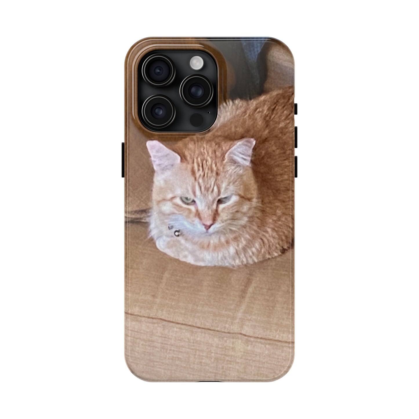 Alfred the Cat's "Couch Potato" Phone Case for iPhone - Lightweight, Impact Resistant, Wireless Charging Compatible