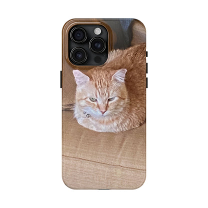 Alfred the Cat's "Couch Potato" Phone Case for iPhone - Lightweight, Impact Resistant, Wireless Charging Compatible