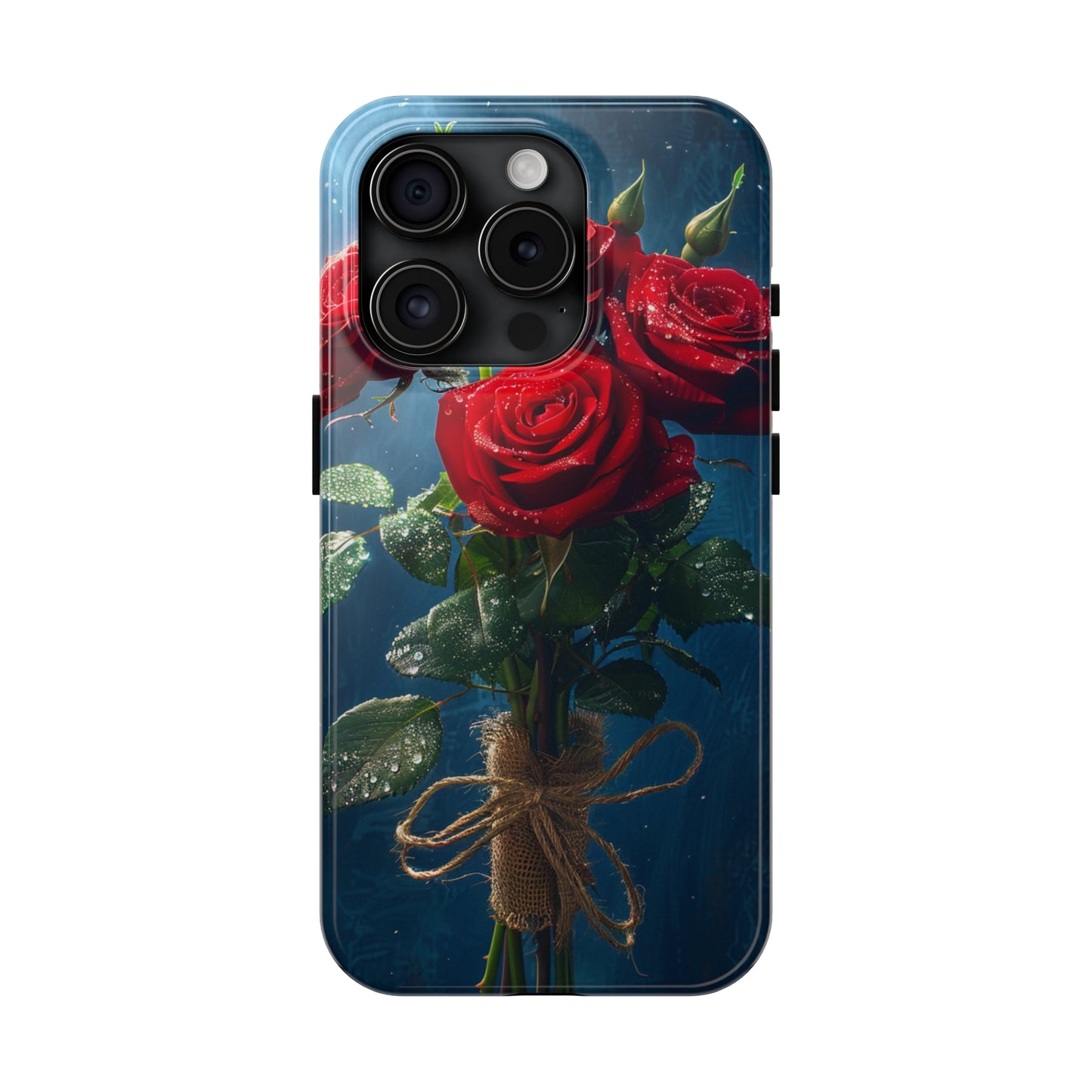 Roses Phone Case for iPhone - Lightweight, Impact Resistant, Wireless Charging Compatible