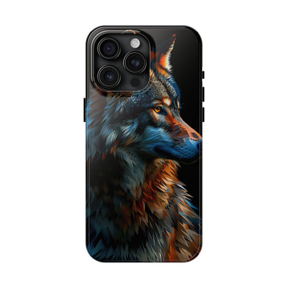 Biomorphism Style Wolf Phone Case 2 for iPhone - Lightweight, Impact Resistant, Wireless Charging Compatible