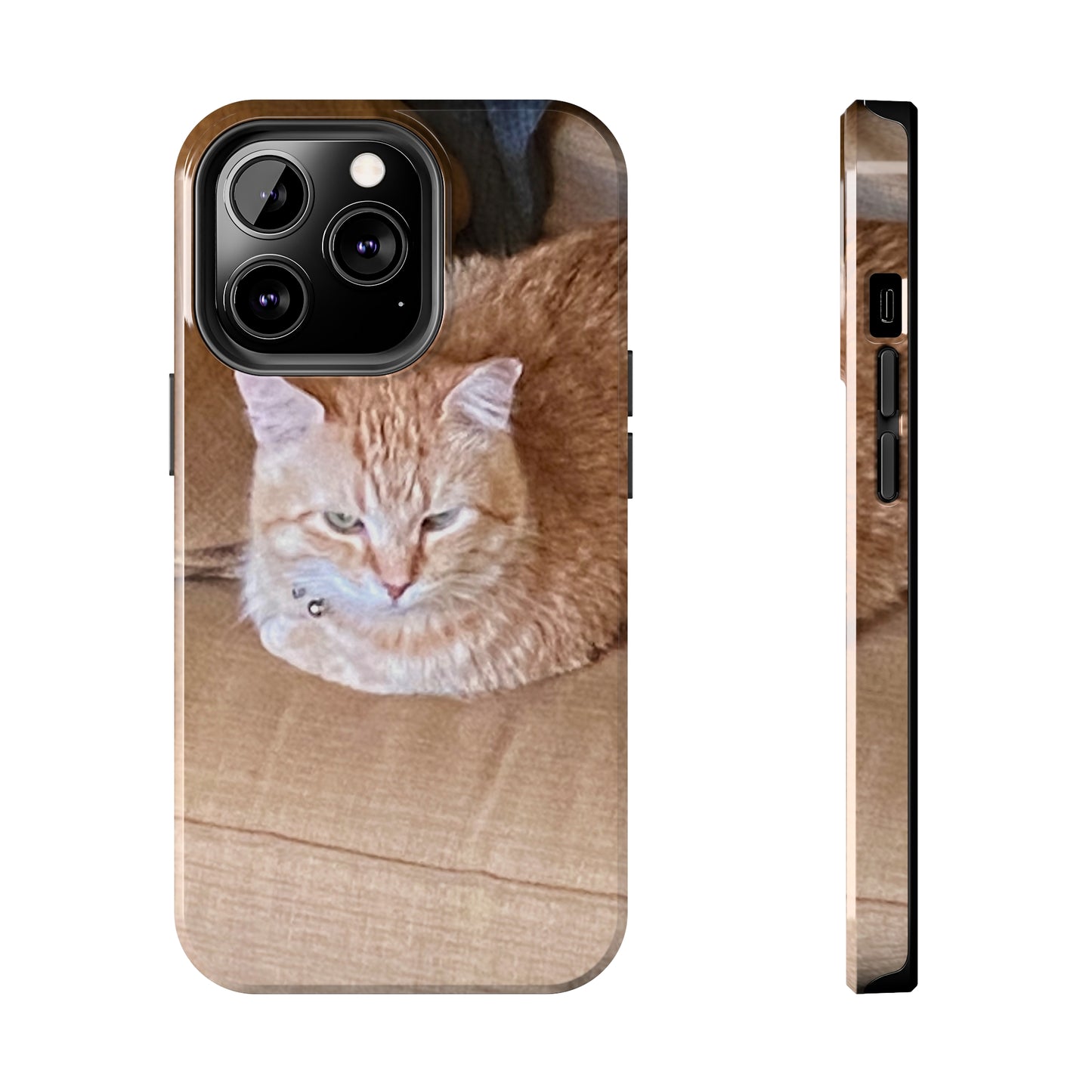 Alfred the Cat's "Couch Potato" Phone Case for iPhone - Lightweight, Impact Resistant, Wireless Charging Compatible