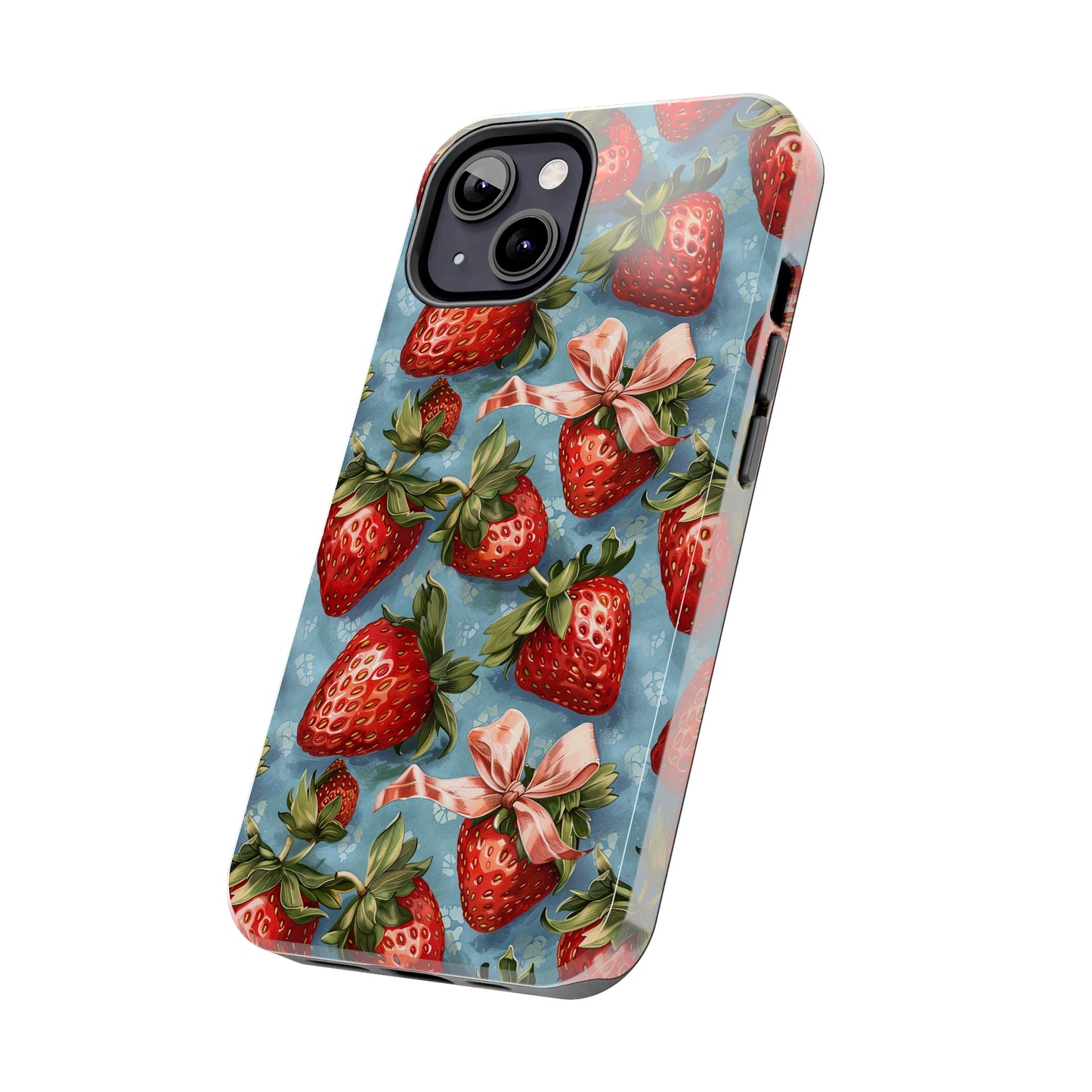 Bows and Berries 2 Phone Case for iPhone - Lightweight, Impact Resistant, Wireless Charging Compatible