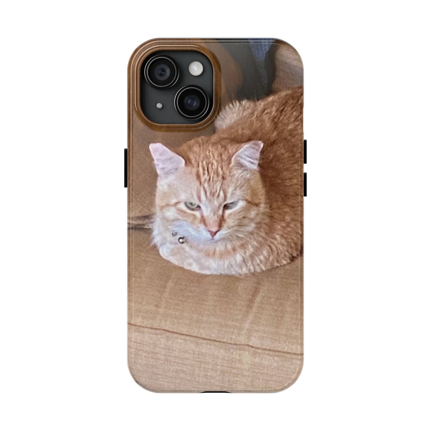 Alfred the Cat's "Couch Potato" Phone Case for iPhone - Lightweight, Impact Resistant, Wireless Charging Compatible