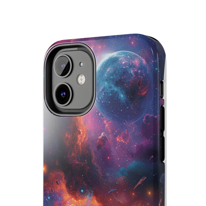 Cosmic Space Phone Case for iPhone - Lightweight, Impact Resistant, Wireless Charging Compatible