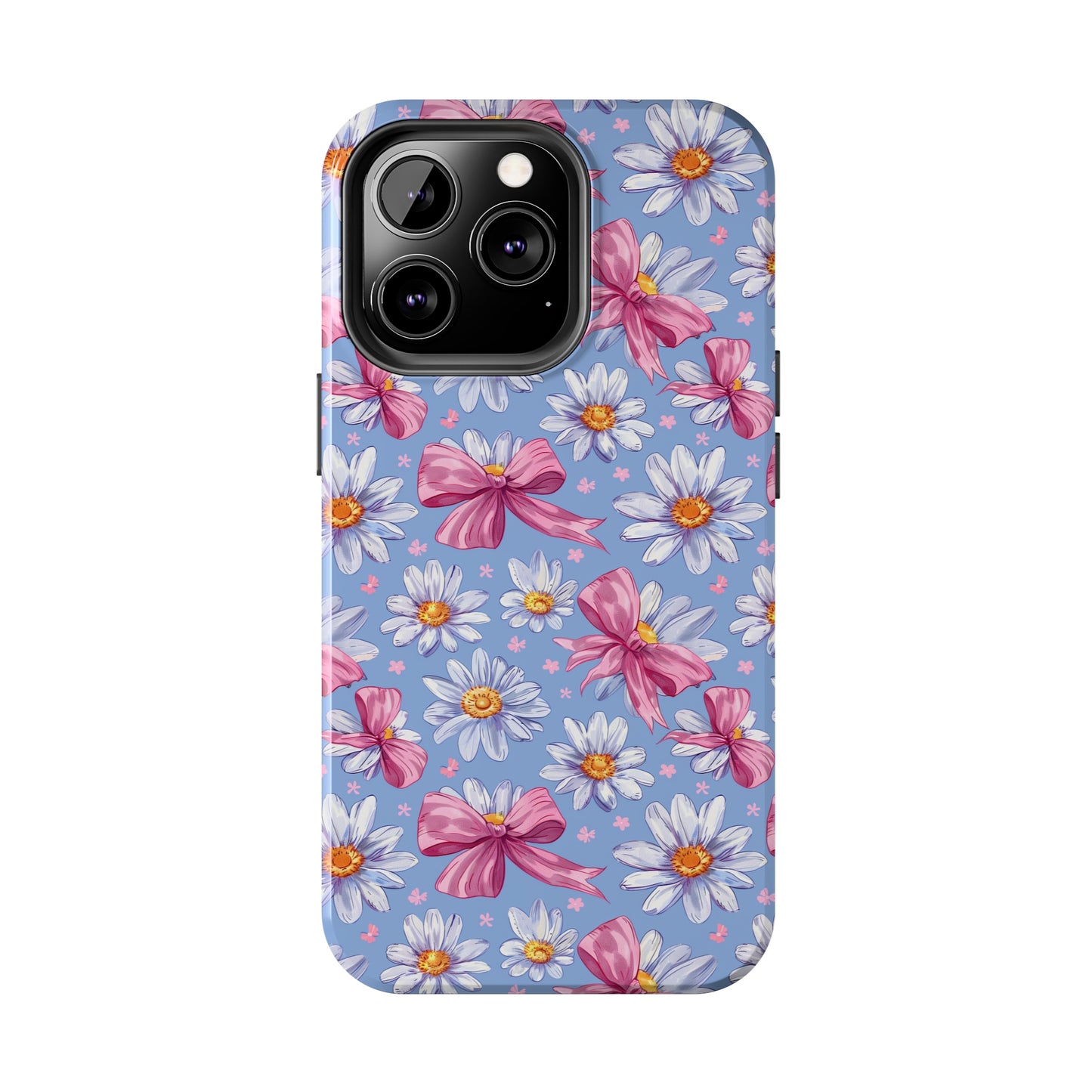 Daisies and Bows 2 Phone Case for iPhone - Lightweight, Impact Resistant, Wireless Charging Compatible