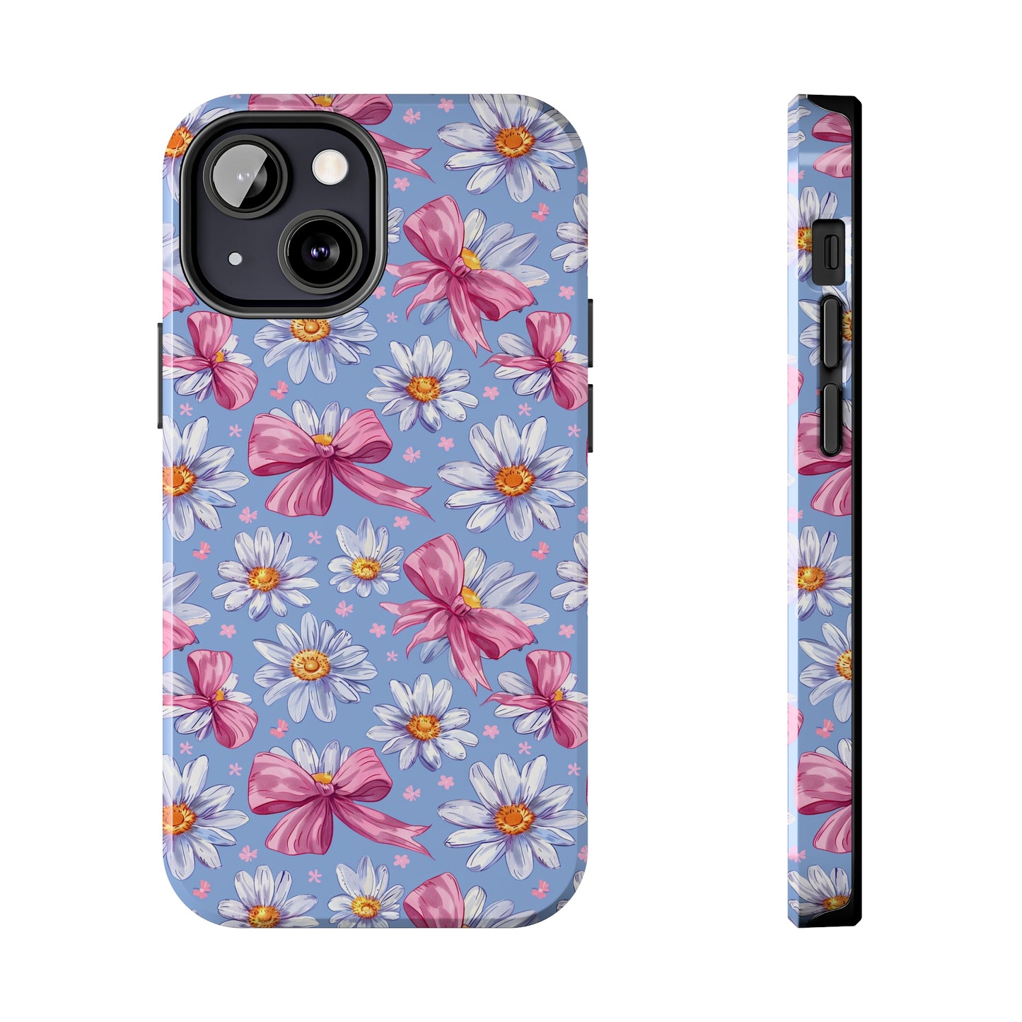 Daisies and Bows 2 Phone Case for iPhone - Lightweight, Impact Resistant, Wireless Charging Compatible