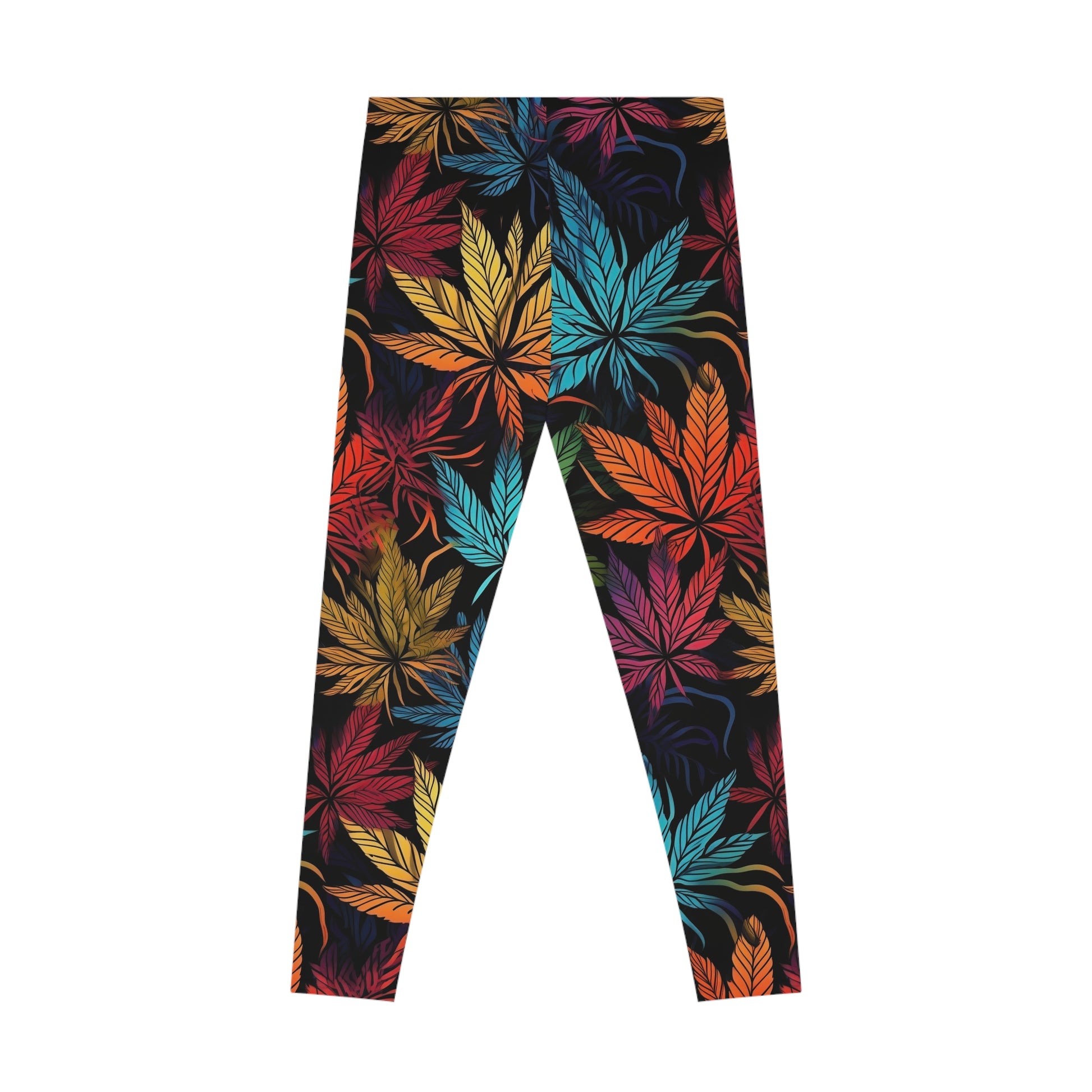 Wacky Weed Leaf Stretchy Leggings