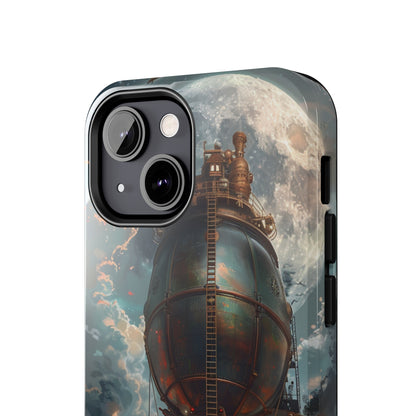 Steampunk Adventure Phone Case for iPhone - Lightweight, Impact Resistant, Wireless Charging Compatible