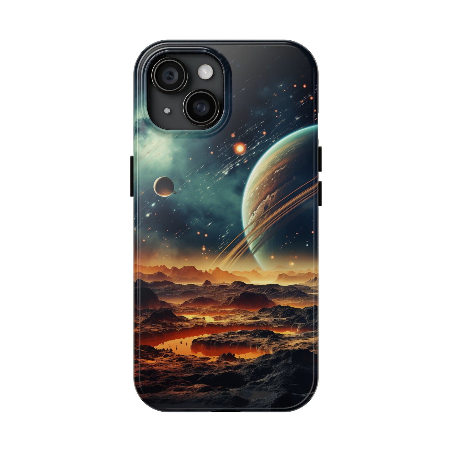 Space Phone Case for iPhone - Lightweight, Impact Resistant, Wireless Charging Compatible