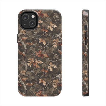 Brown Camo Phone Case for iPhone - Lightweight, Impact Resistant, Wireless Charging Compatible