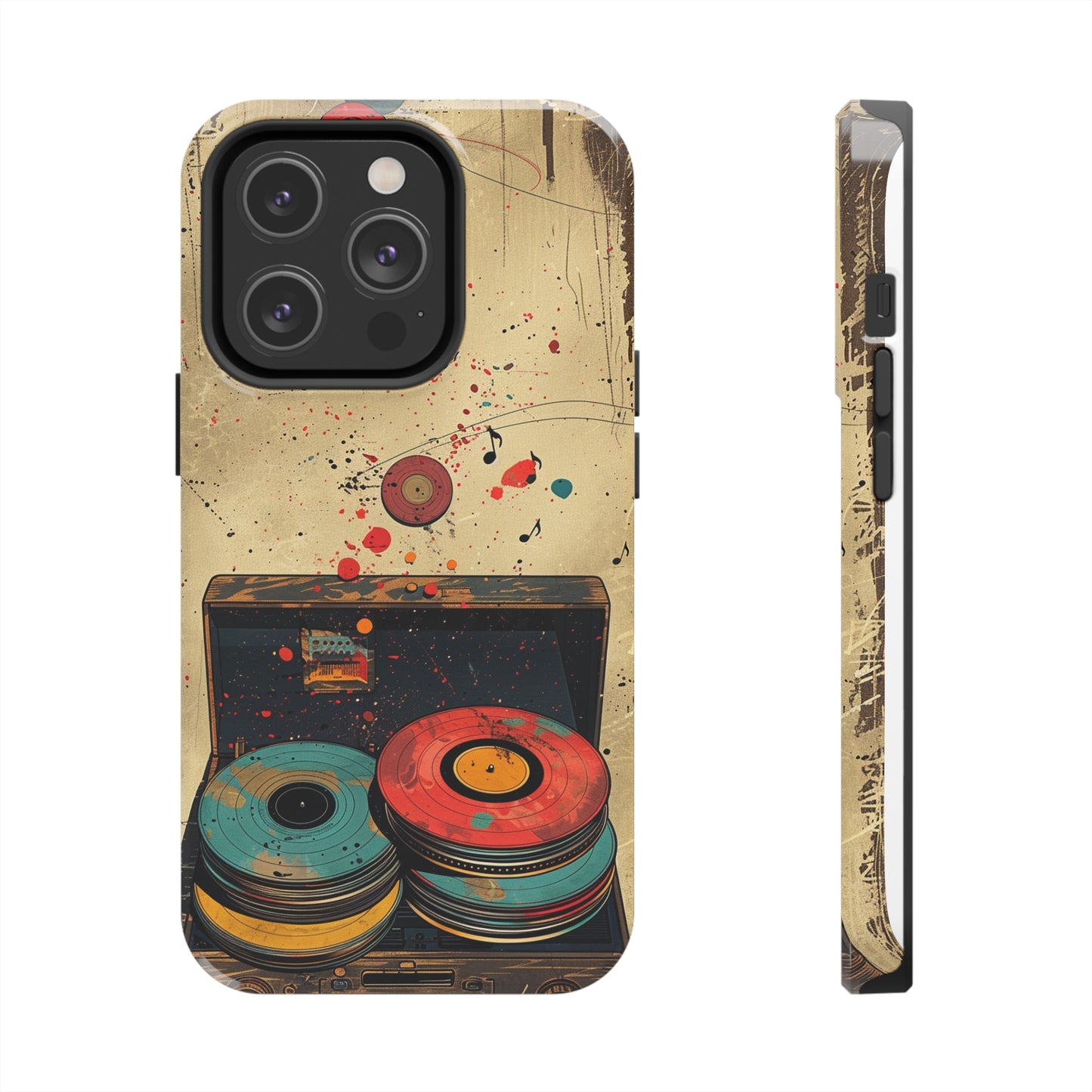 Vintage Audio Phone Case 2 for iPhone - Lightweight, Impact Resistant, Wireless Charging Compatible