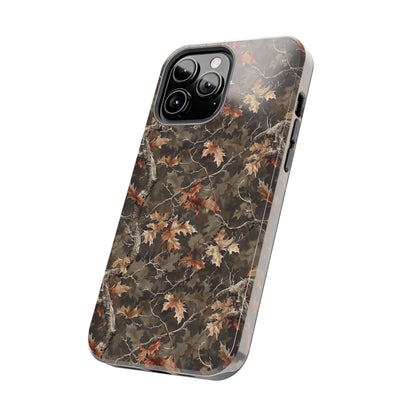 Brown Camo Phone Case for iPhone - Lightweight, Impact Resistant, Wireless Charging Compatible