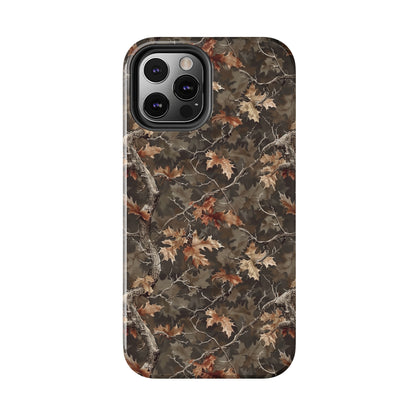 Brown Camo Phone Case for iPhone - Lightweight, Impact Resistant, Wireless Charging Compatible