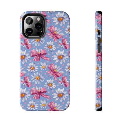 Daisies and Bows 2 Phone Case for iPhone - Lightweight, Impact Resistant, Wireless Charging Compatible