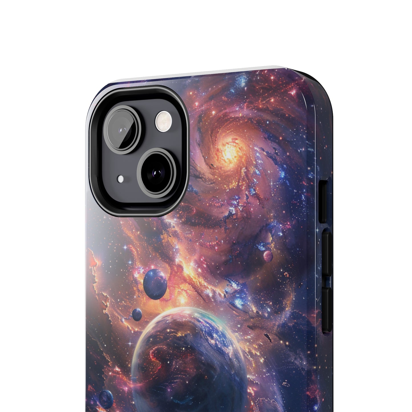 Cosmic Scene Phone Case for iPhone - Lightweight, Impact Resistant, Wireless Charging Compatible