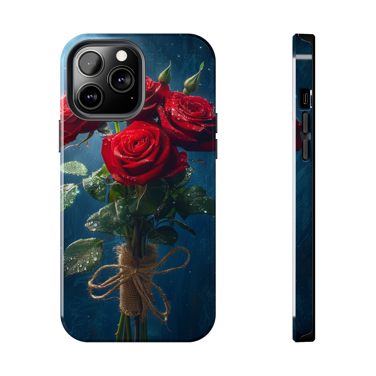 Roses Phone Case for iPhone - Lightweight, Impact Resistant, Wireless Charging Compatible