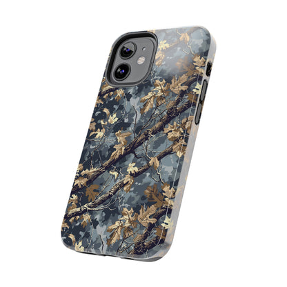 Gray Camo Phone Case for iPhone - Lightweight, Impact Resistant, Wireless Charging Compatible