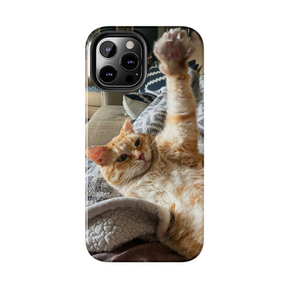 Alfred the Cat's "All In" Phone Case for iPhone - Lightweight, Impact Resistant, Wireless Charging Compatible