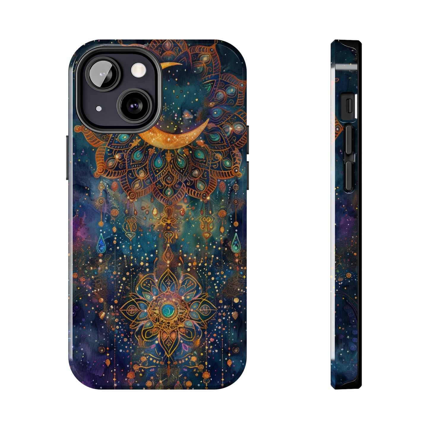 Mandala Pattern Phone Case 4 for iPhone - Lightweight, Impact Resistant, Wireless Charging Compatible