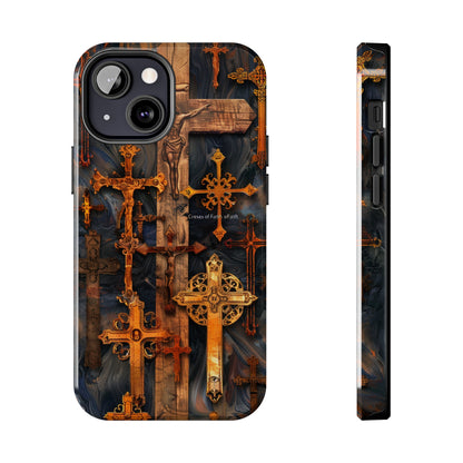 Religious Cross Phone Case for iPhone - Lightweight, Impact Resistant, Wireless Charging Compatible