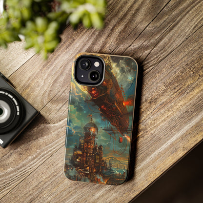 Steampunk Adventures 2 Phone Case for iPhone - Lightweight, Impact Resistant, Wireless Charging Compatible