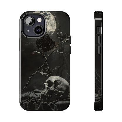 Gothic Elegance Phone Case for iPhone - Lightweight, Impact Resistant, Wireless Charging Compatible