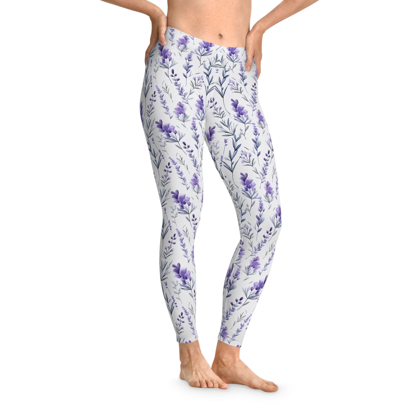 Lavender Bloom Leggings - Elegant Comfort for Everyday Wear