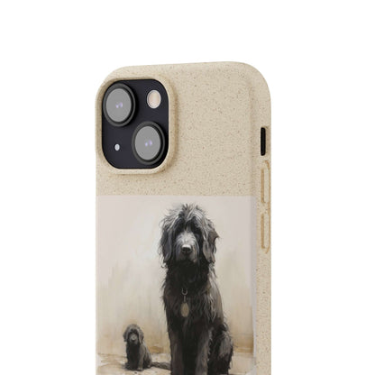 Biodegradable Custom Pet Phone Case, Dog iPhone Case, Doodle Phone Case, Newfypoo, Puppy phone case-AI phone case-AI By AJ