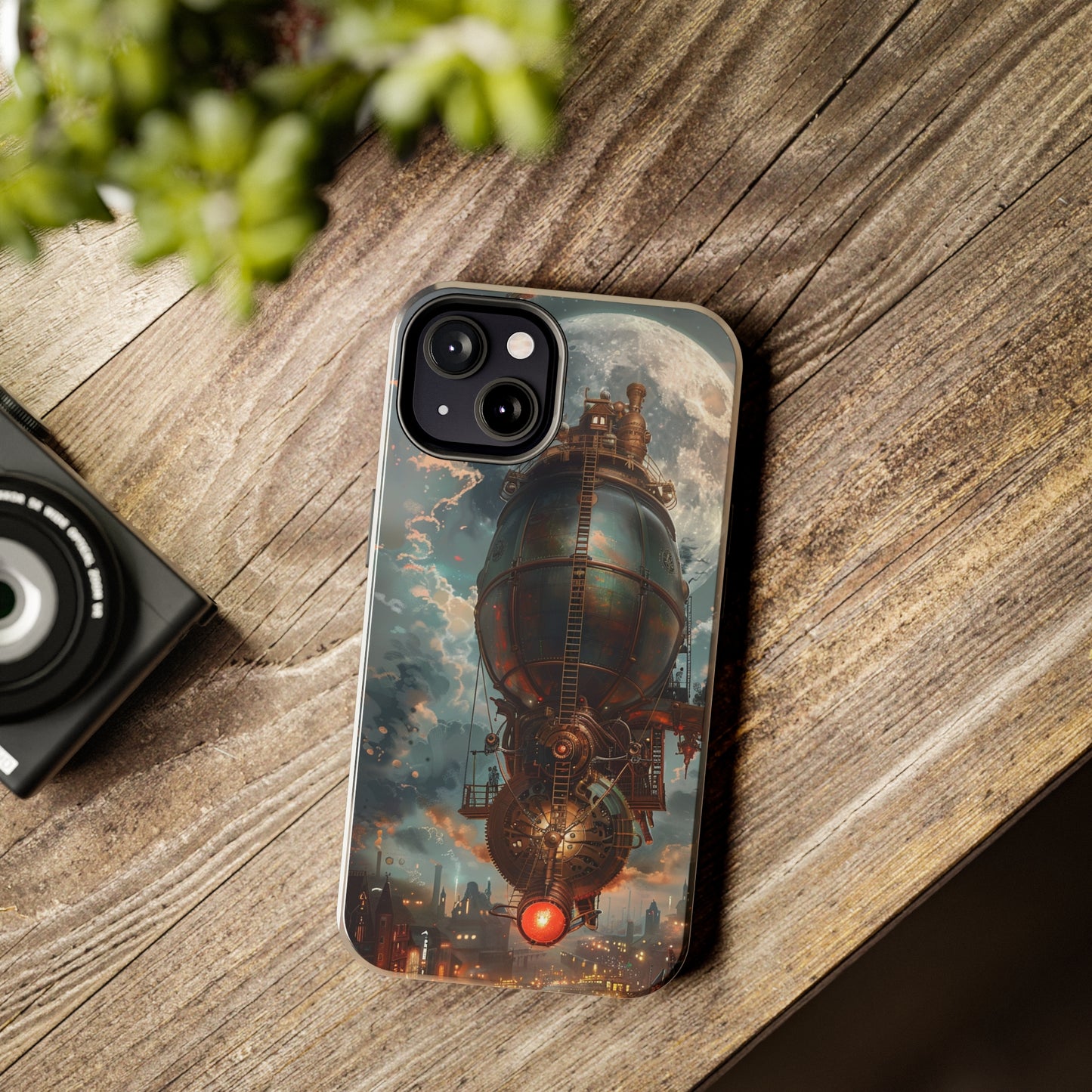 Steampunk Adventure Phone Case for iPhone - Lightweight, Impact Resistant, Wireless Charging Compatible