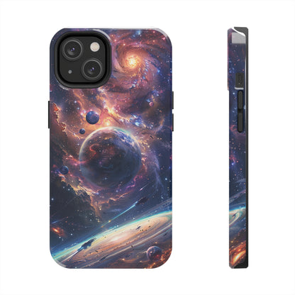 Cosmic Scene Phone Case for iPhone - Lightweight, Impact Resistant, Wireless Charging Compatible