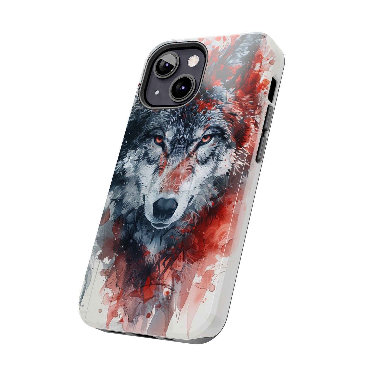 Biomorphism Style Wolf Phone Case for iPhone - Lightweight, Impact Resistant, Wireless Charging Compatible